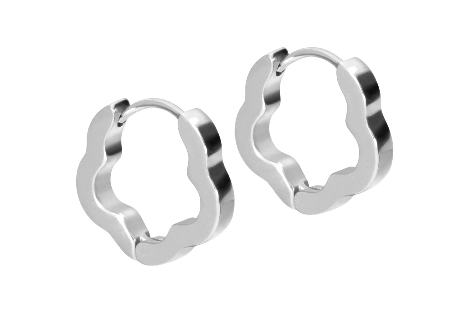 Surgical steel ear clicker creoles FLOWER