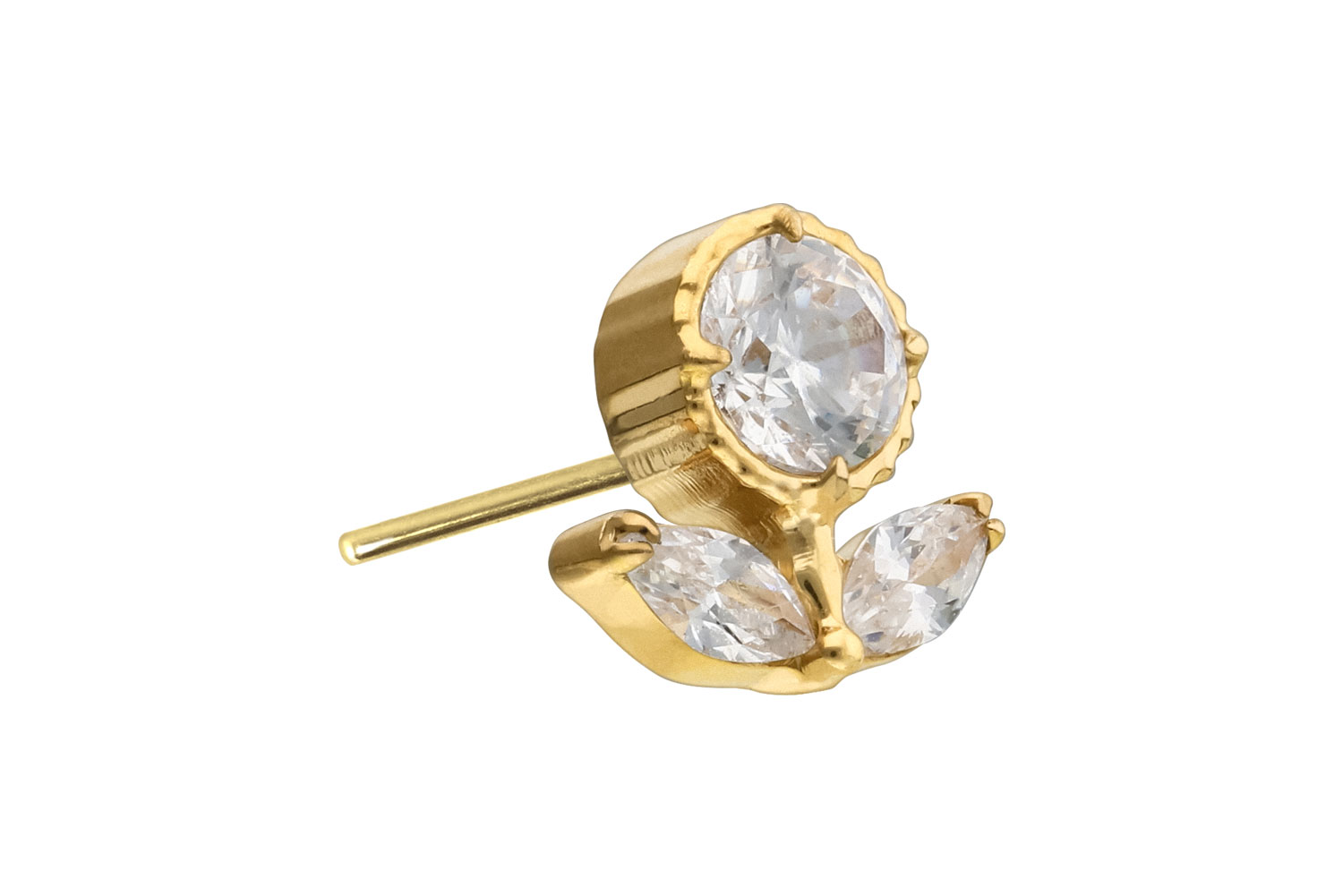 Titan Aufsatz mit Push Pin KRISTALLBLUME