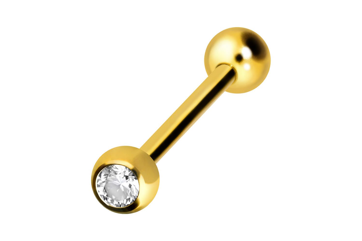 Surgcial steel barbell CRYSTAL