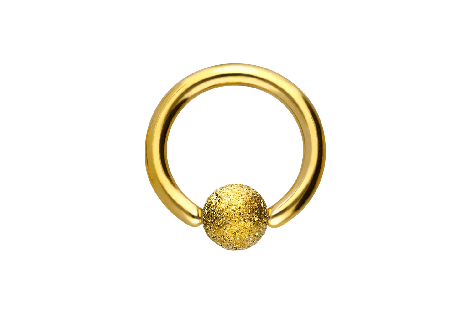 Surgical steel ball closure ring DIAMOND LOOK