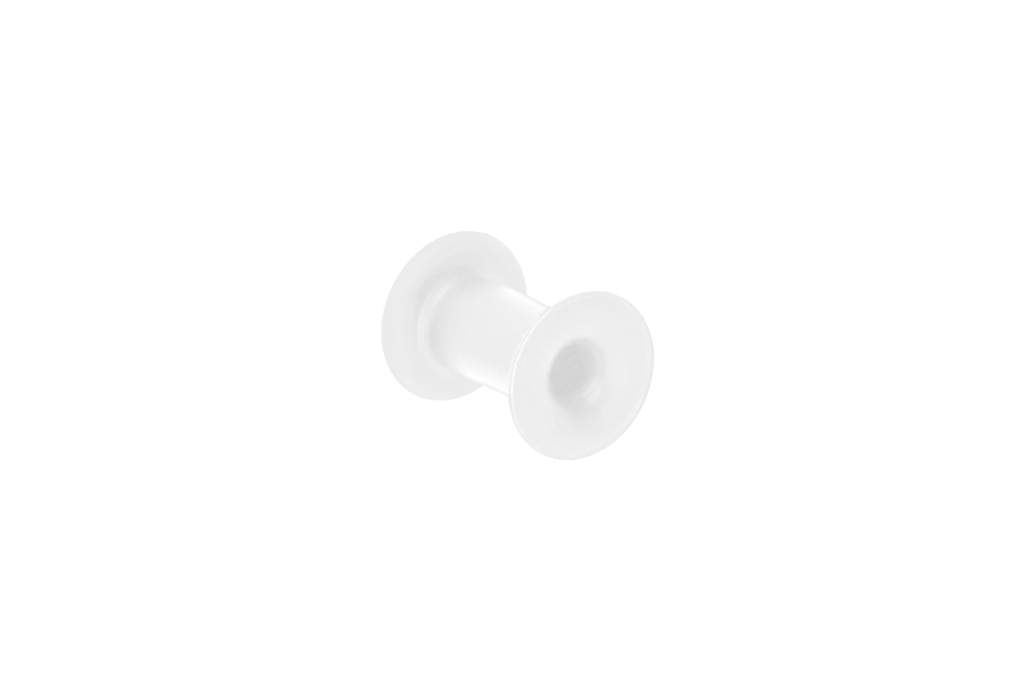 Silicone double flared tunnel SINGLE COLORED
