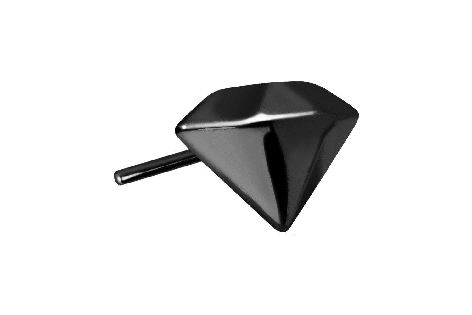 Titanium attachment with push pin DIAMOND