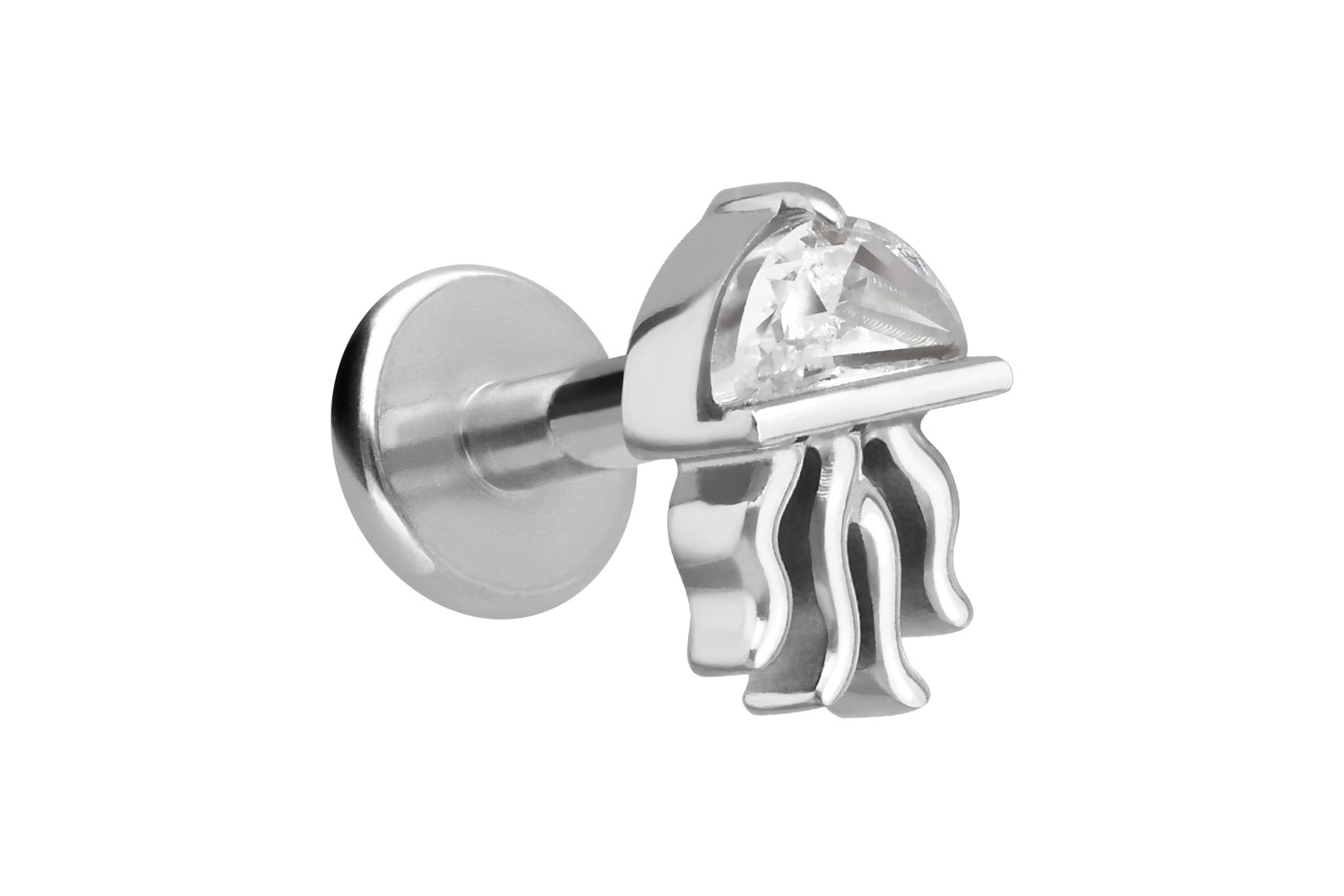 Titan Labret mit Innengewinde QUALLE