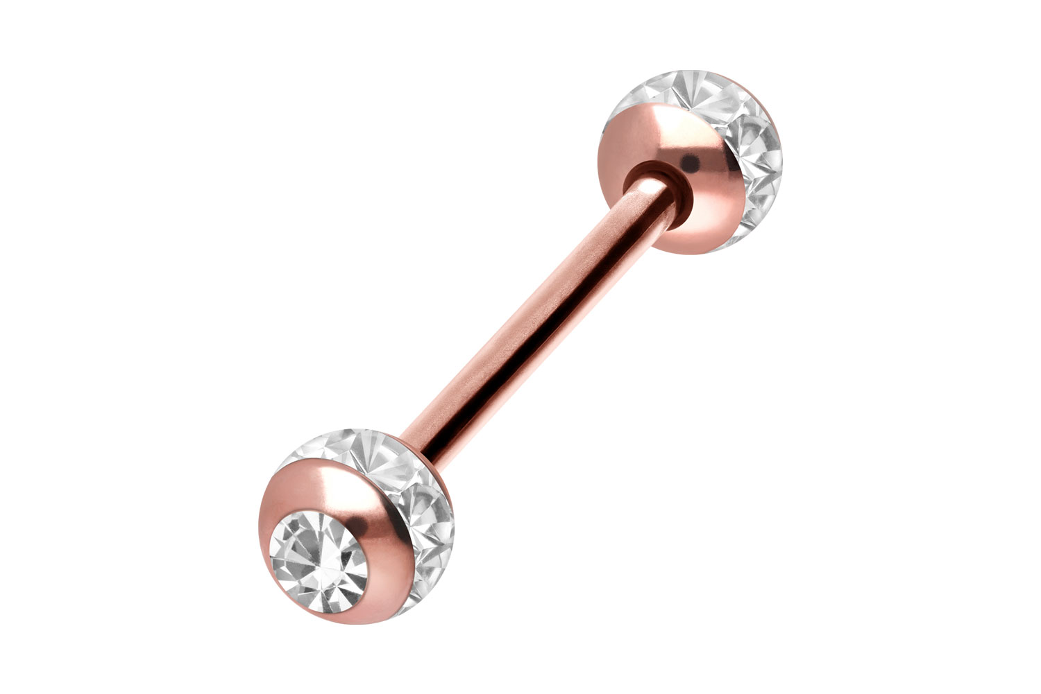 Chirurgenstahl Barbell EPOXY-RING-KUGELN + KRISTALLE