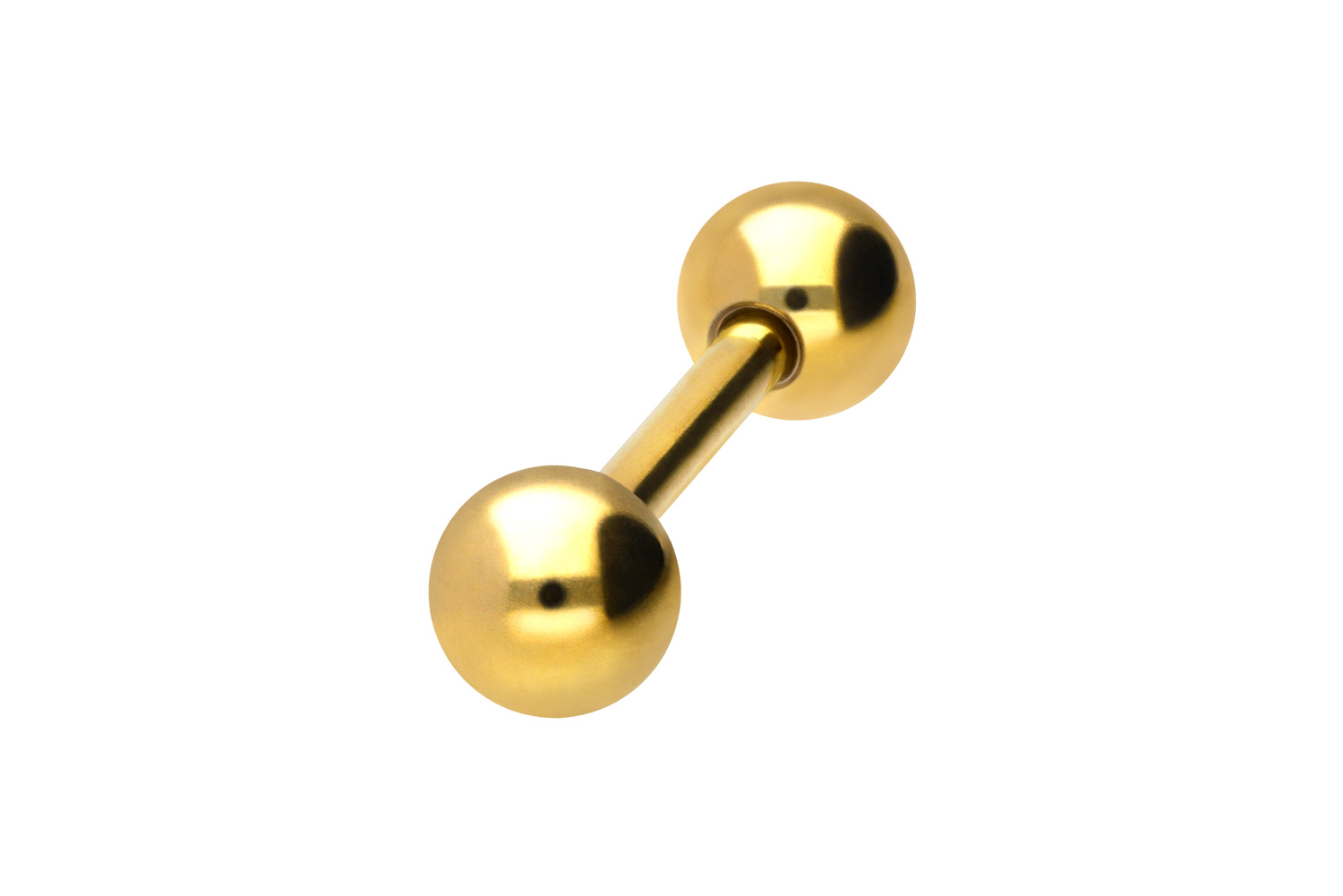 Titanium barbell with internal thread