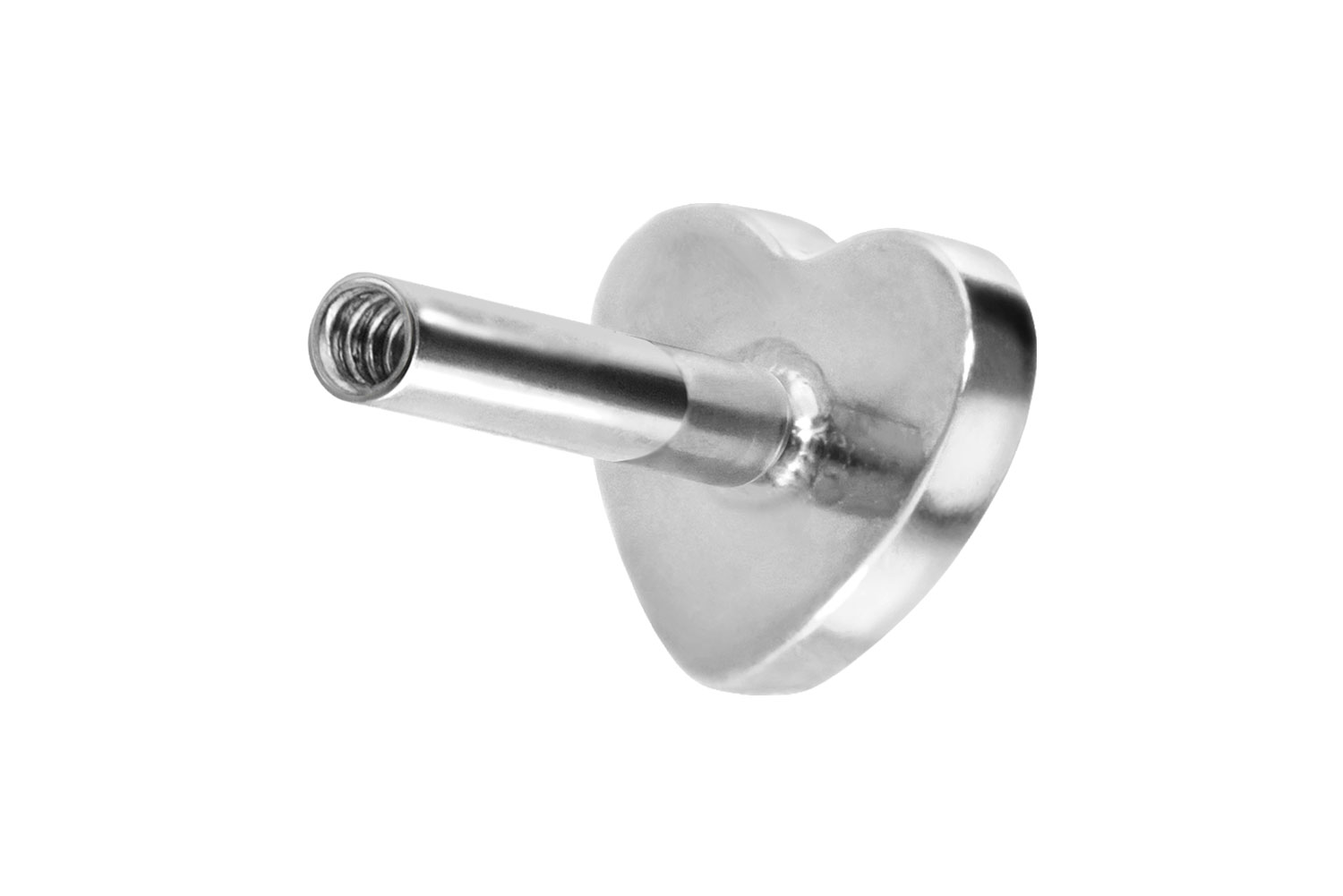 Titan Labret mit Innengewinde ohne Kugel HERZ