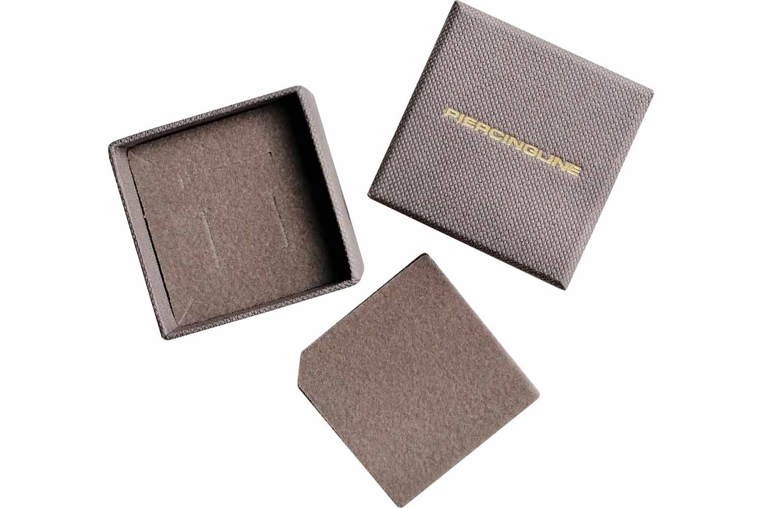 Gift box with foam material + PIERCINGLINE imprint - taupe