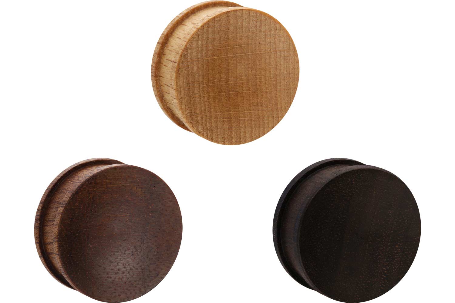 Wood double flared plug