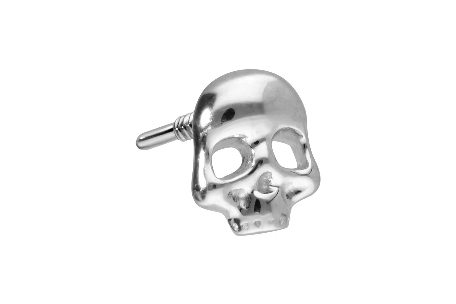 14 carat gold screw-in attachment with external thread SKULL