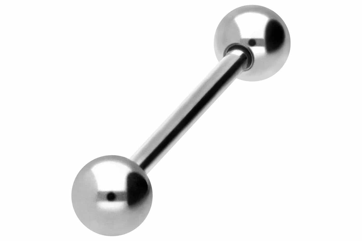 Titanium barbell with internal thread