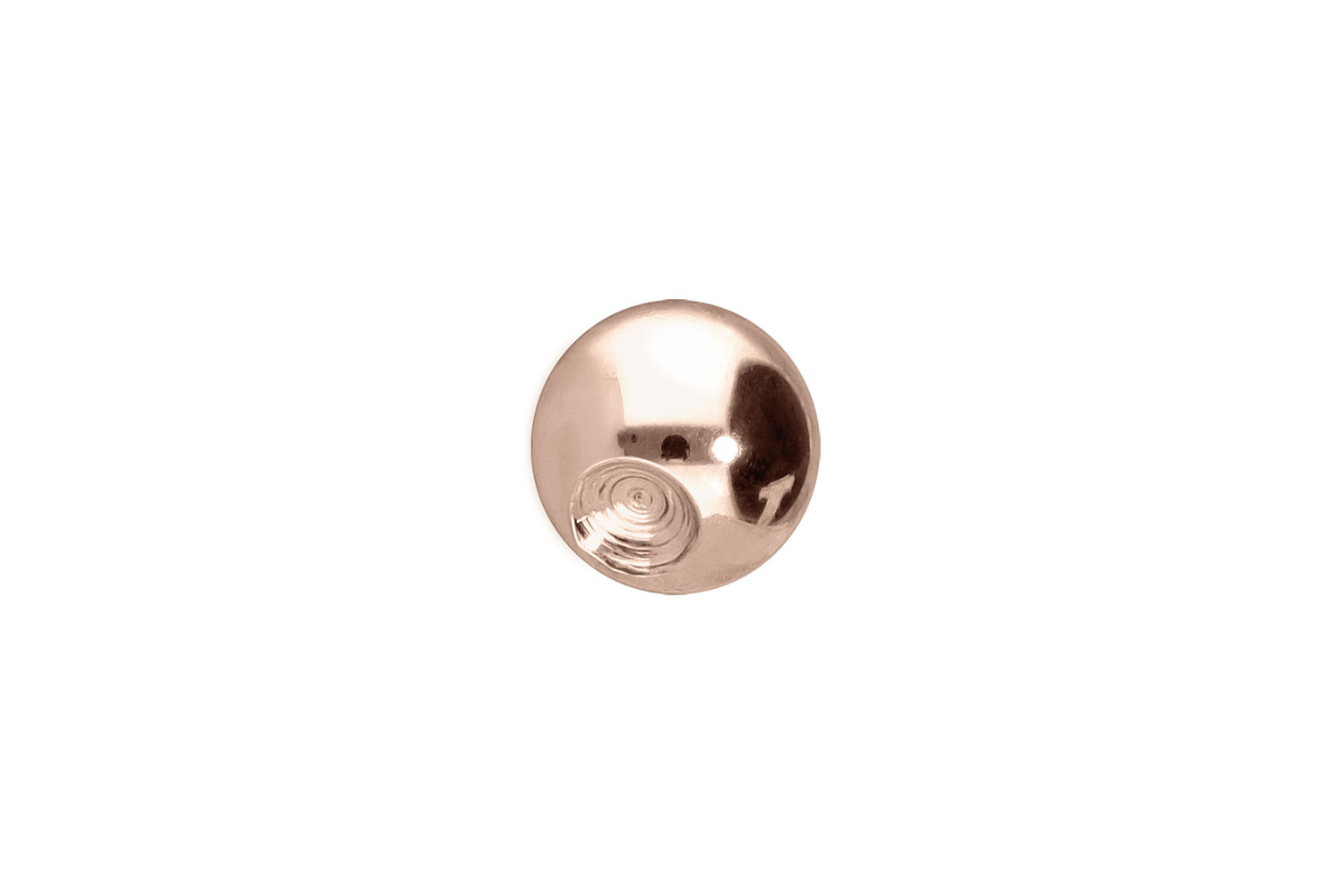14/18 Karat Gold Klemmkugel