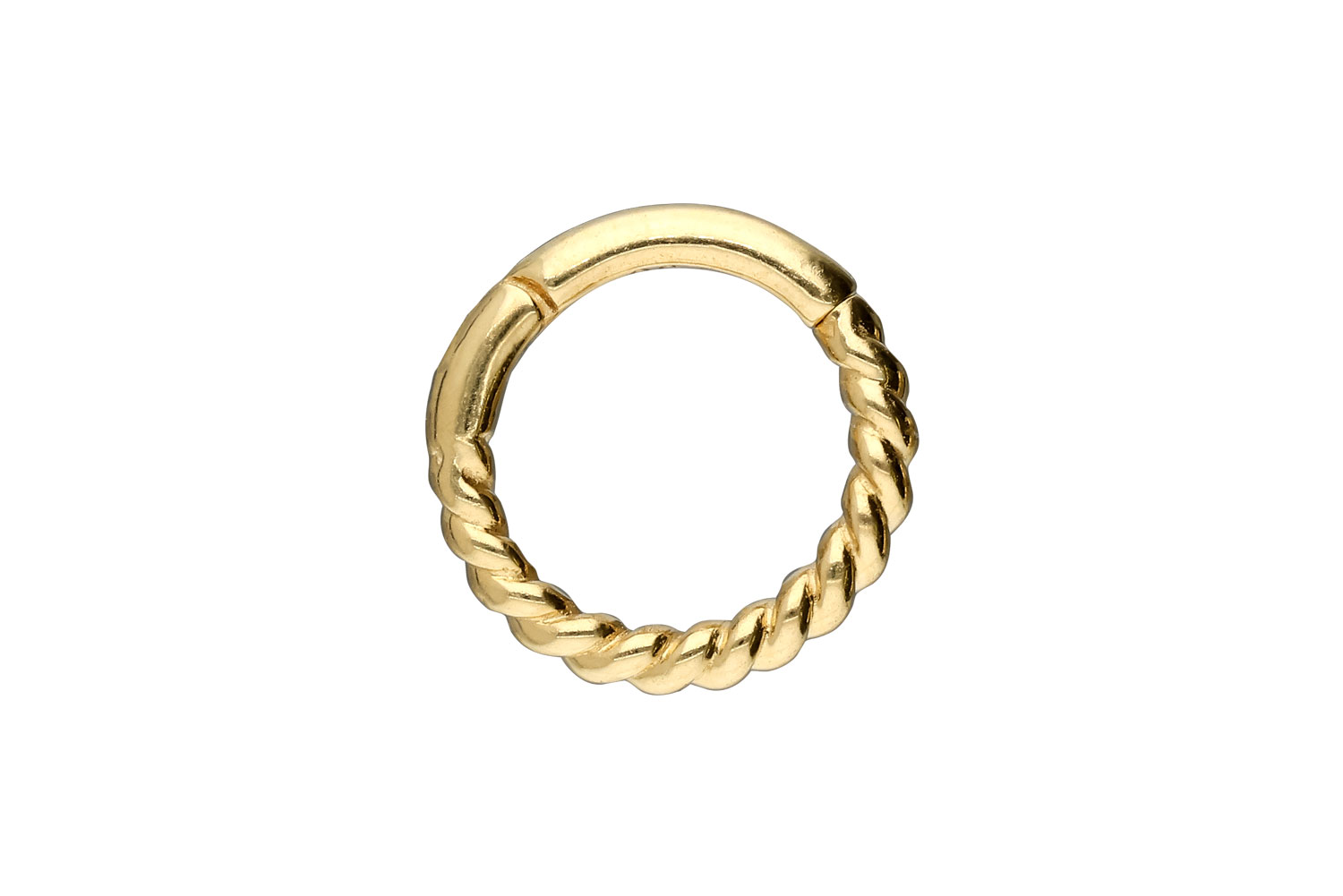 18 Karat Gold Segmentring Clicker GEDREHT