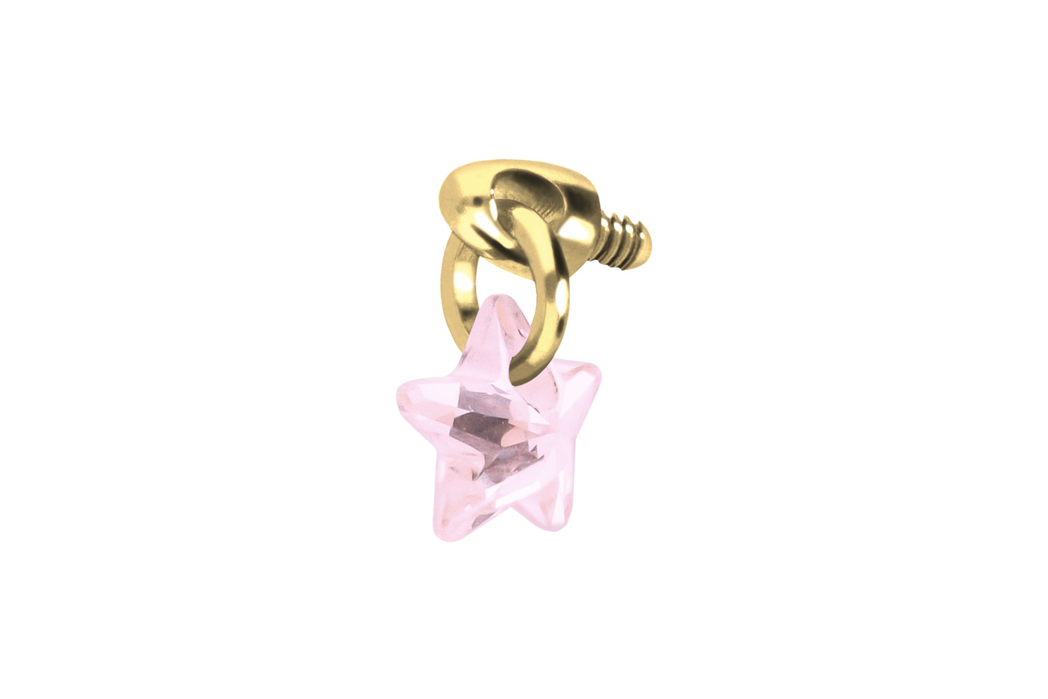 Titanium screw-in attachment with external thread CRYSTAL STAR