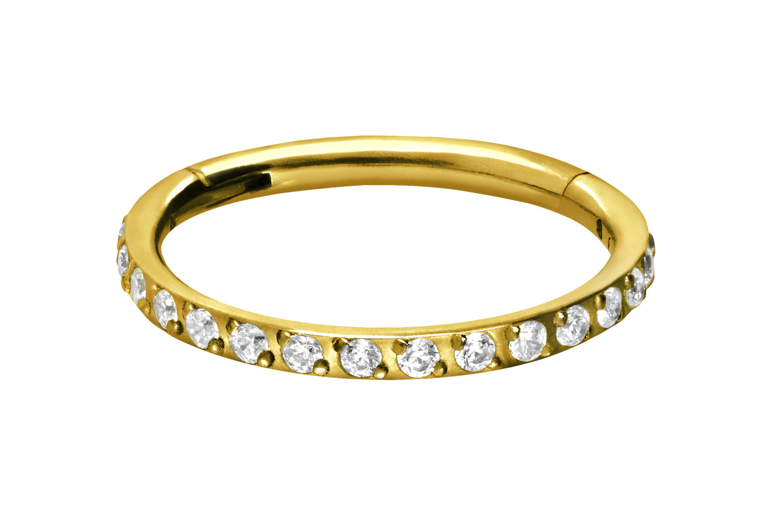 Titan Segmentring Clicker EINGEFASSTE KRISTALLE