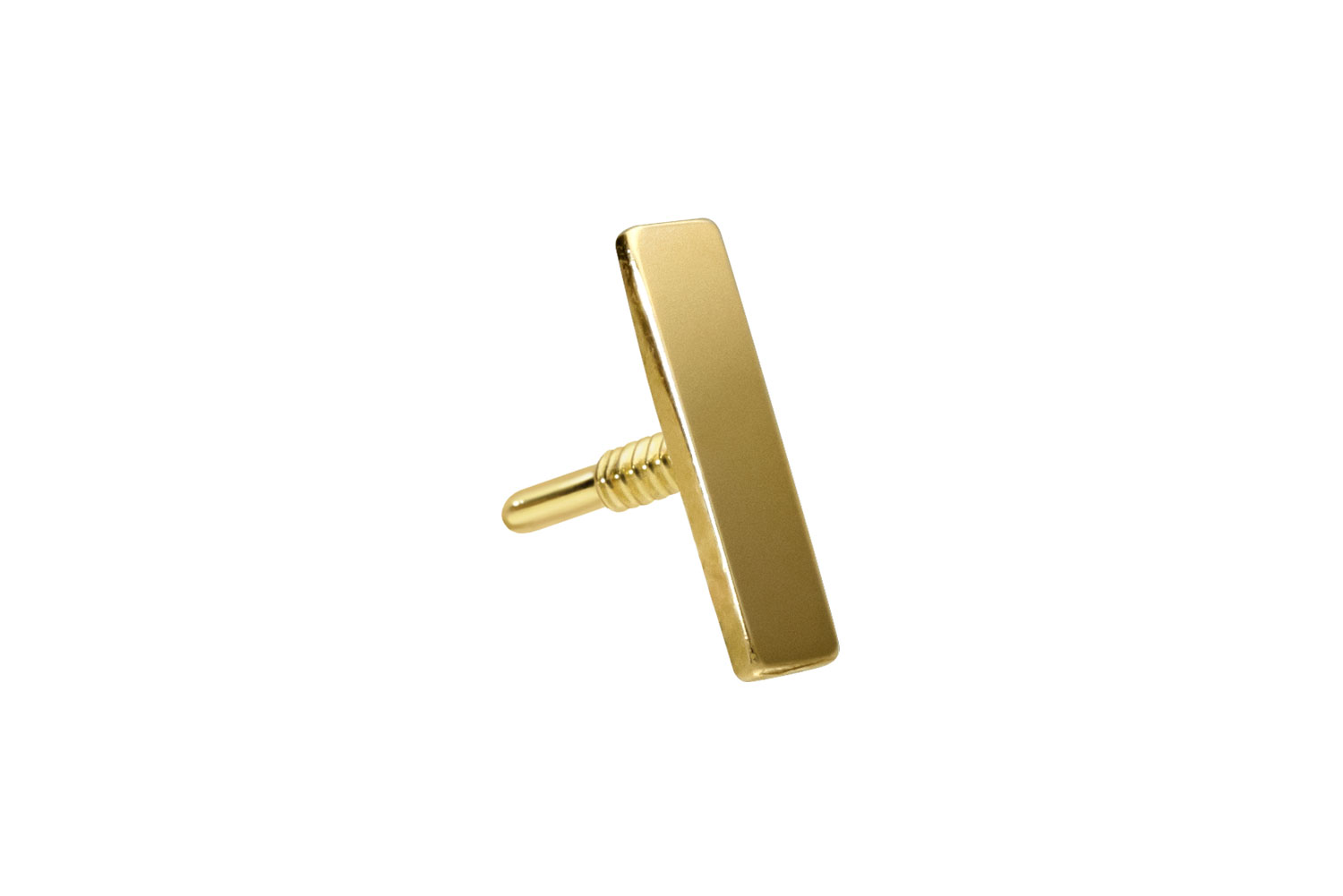 14 carat gold screw-in attachment with external thread BAR