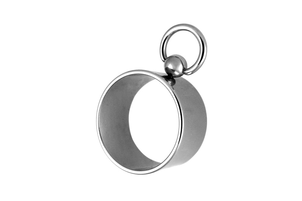 Surgical steel ring wide with BCR ++SALE++