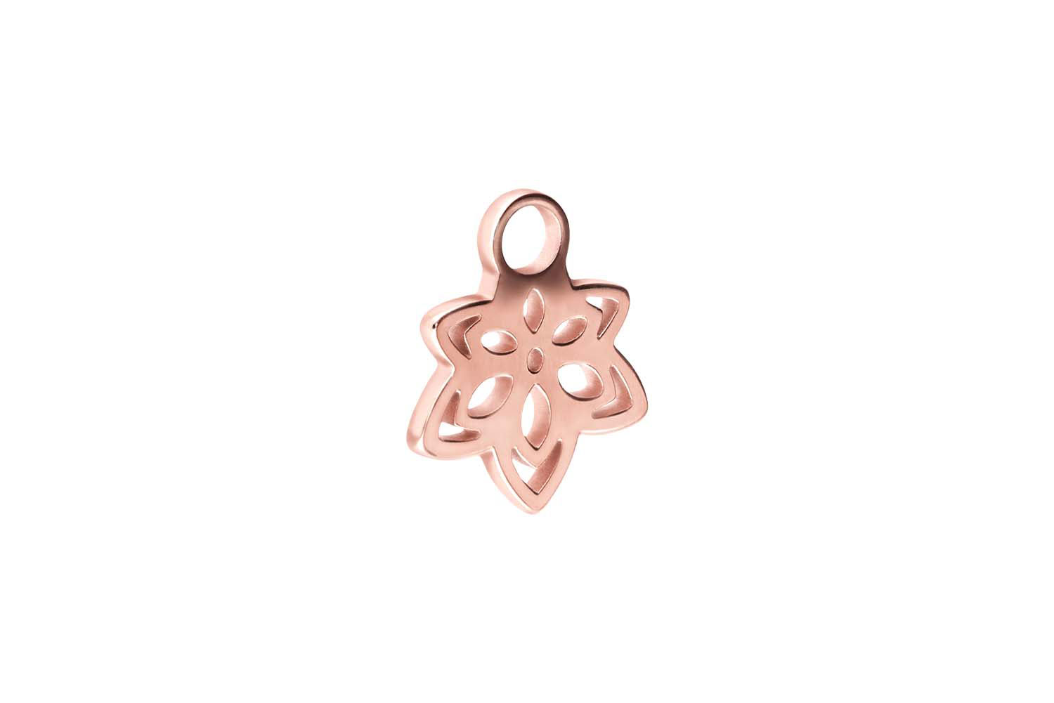 Surgical steel pendant for clickers BLOSSOM