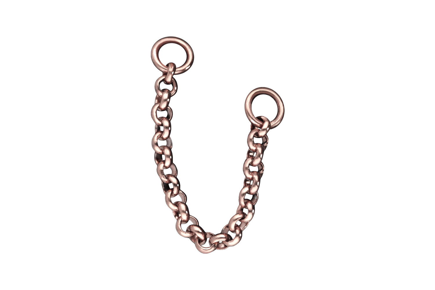 Surgical steel pendant for clickers ANCHOR CHAIN
