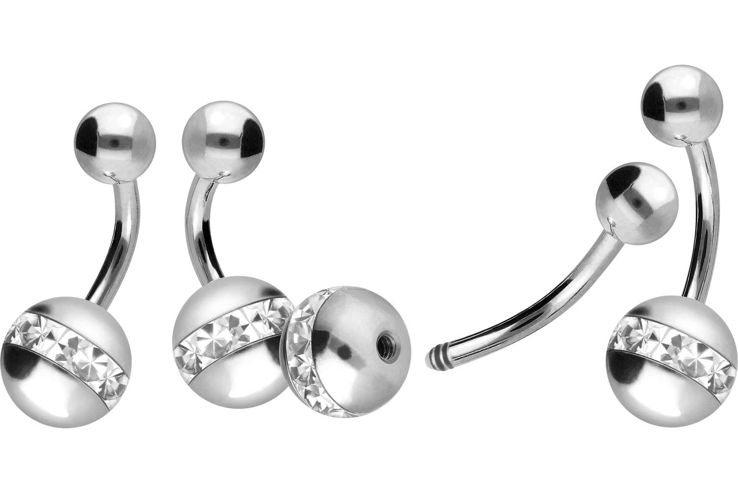 Titanium bananabell EPOXY RING + TITANIUM BALL
