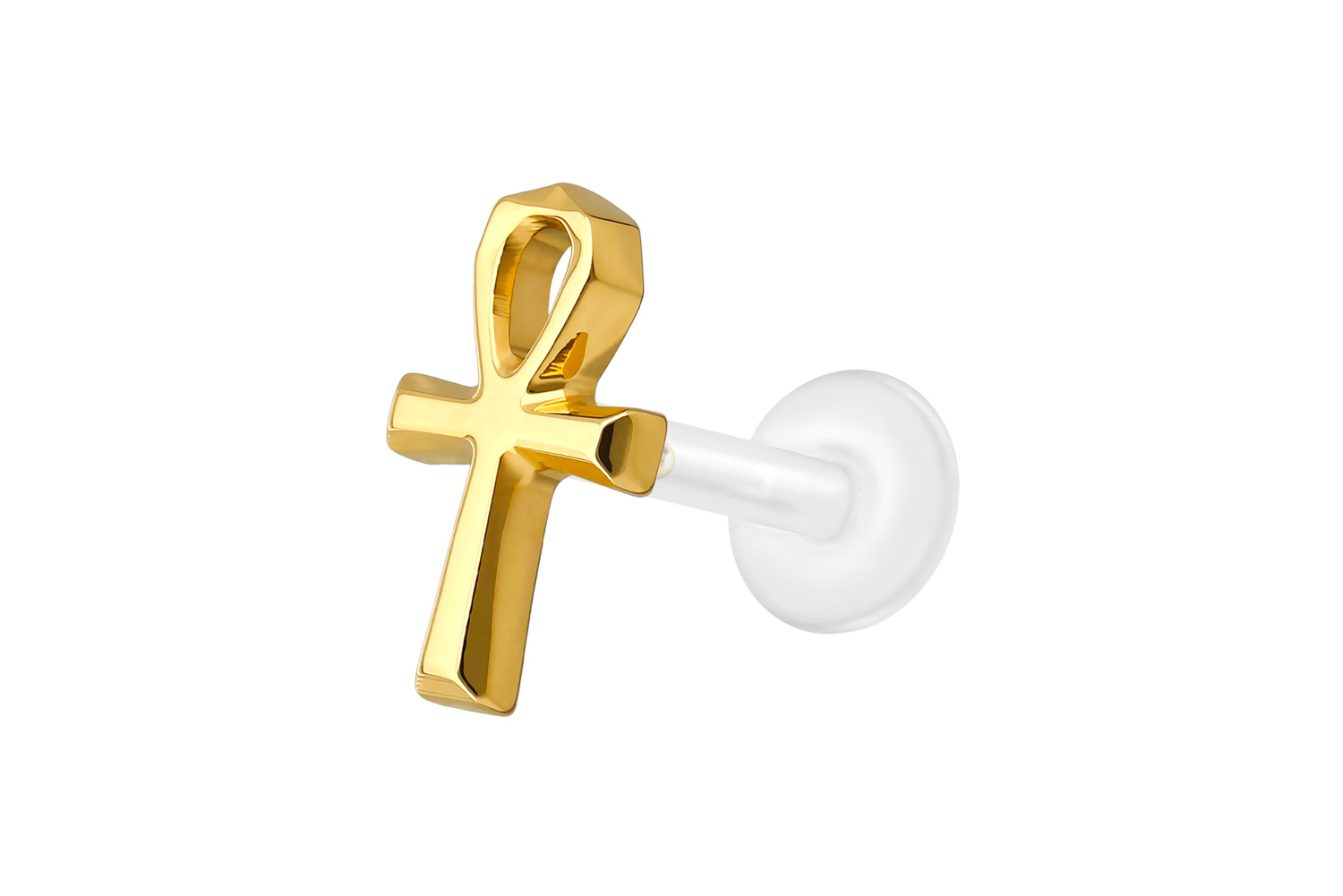 PTFE Labret mit Innengewinde + Titan-Aufsatz ANKH