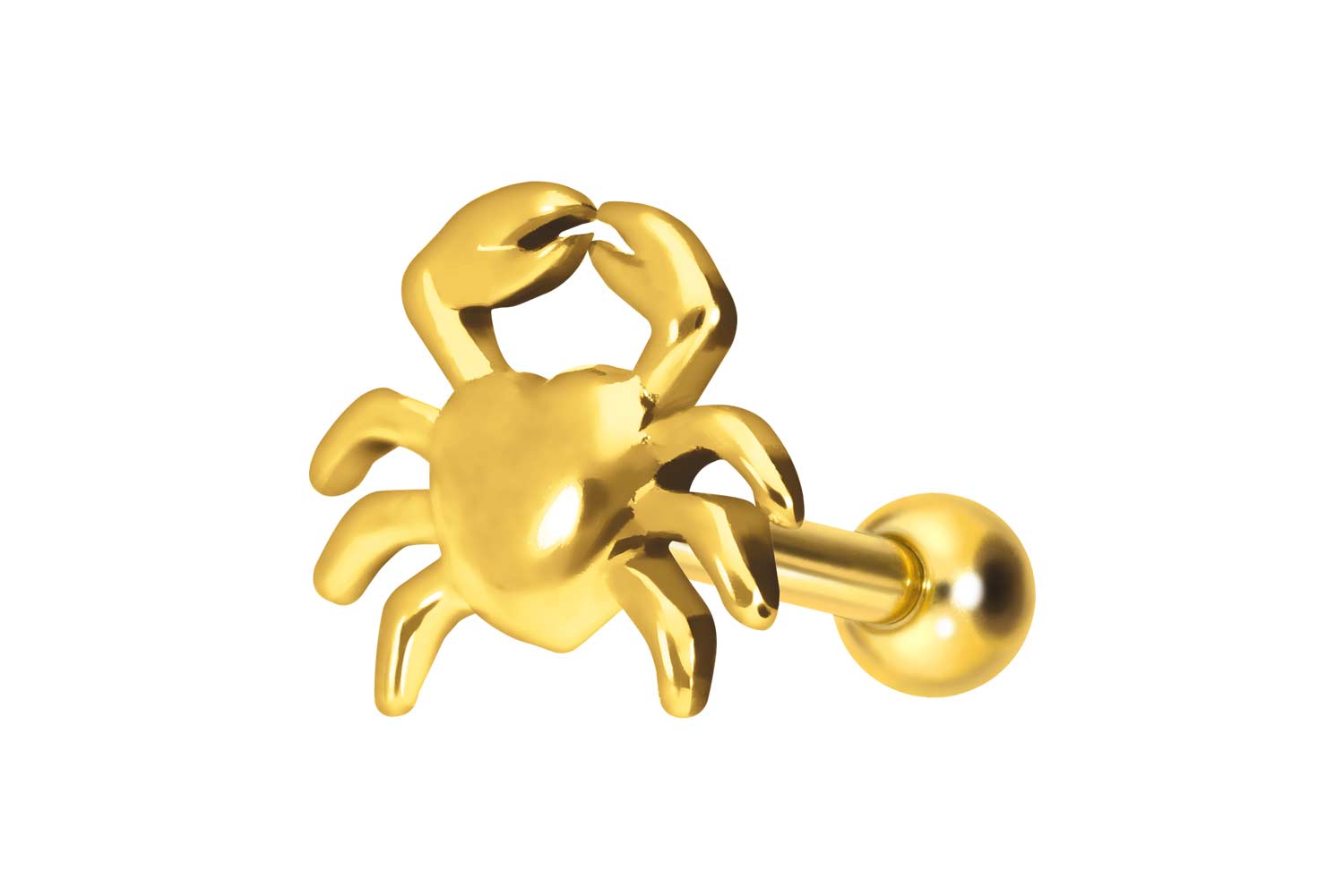 Titan Ohrpiercing KRABBE