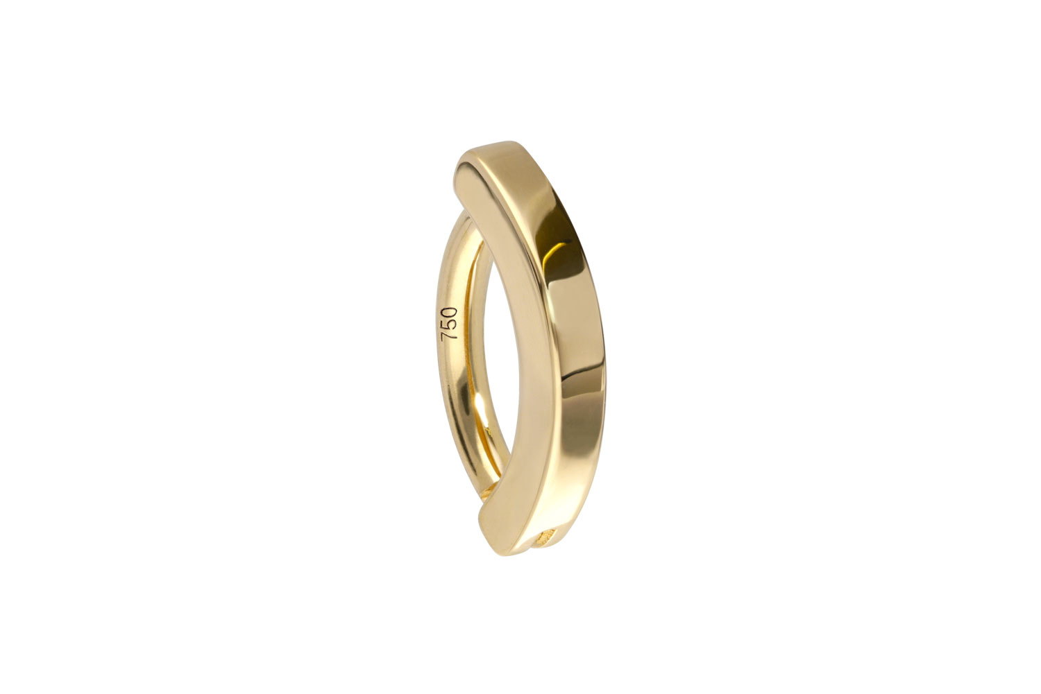 14/18 Karat Gold Bauchnabelclicker BOGEN