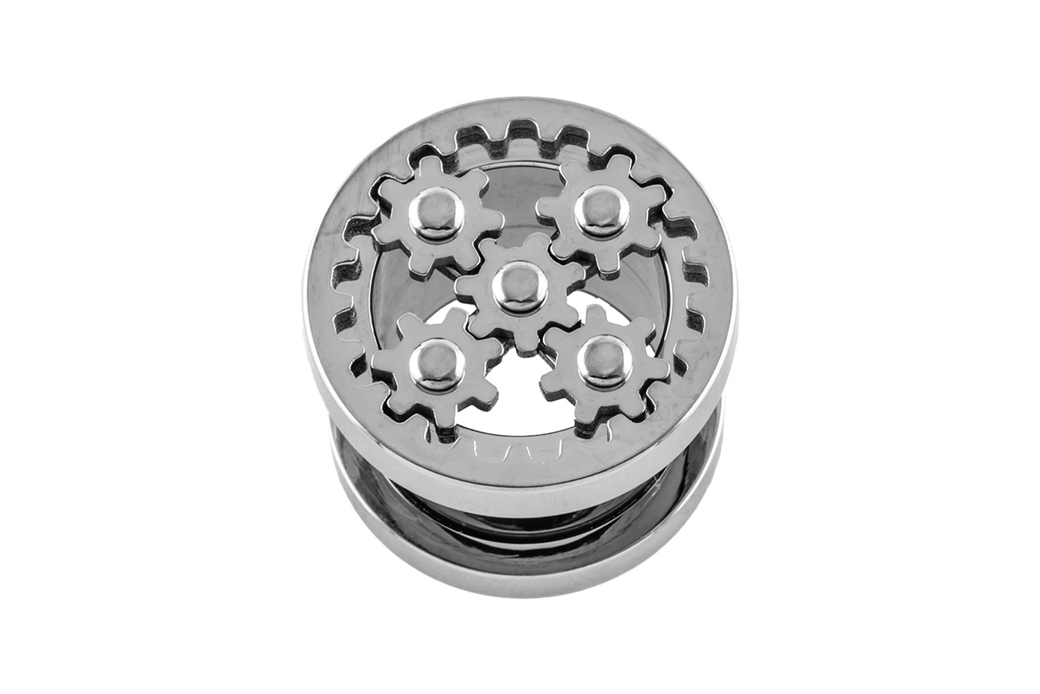 Surgical steel tunnel MOVEABLE GEARS ++SALE++