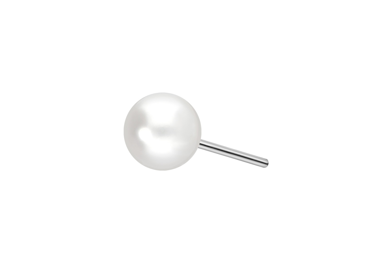 Titan Aufsatz mit Push Pin SYNTHETISCHE PERLE