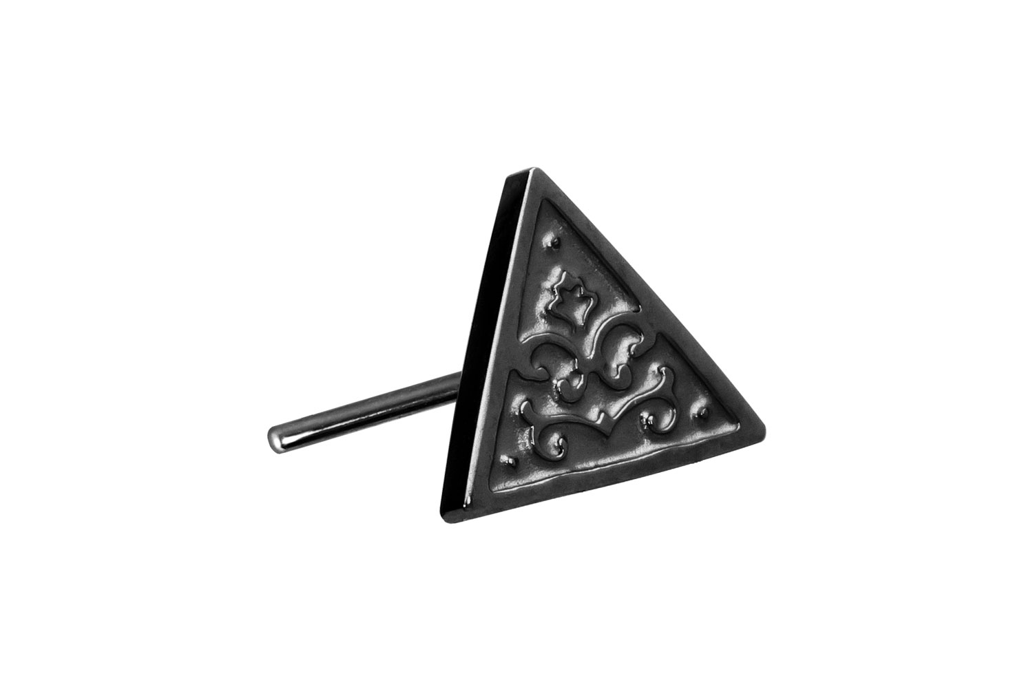 Titanium attachment with push pin TRIANGLE