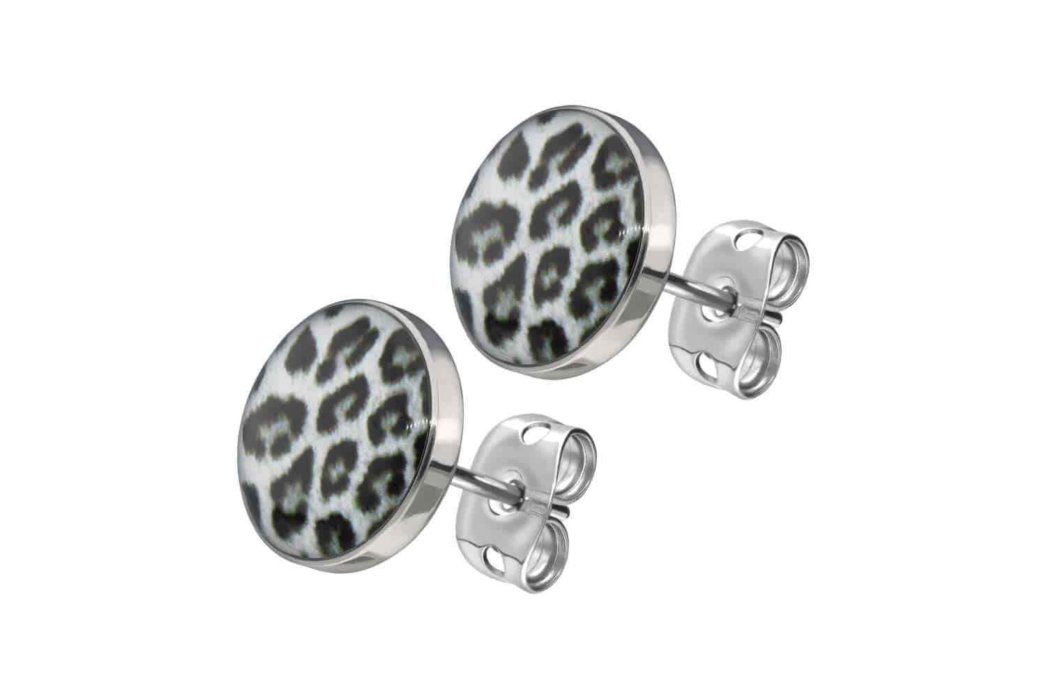 Titanium ear studs LEOPARD Titanium ear studs LEOPARD