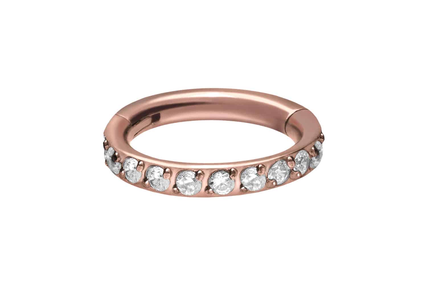 Titan Segmentring Clicker EINGEFASSTE KRISTALLE