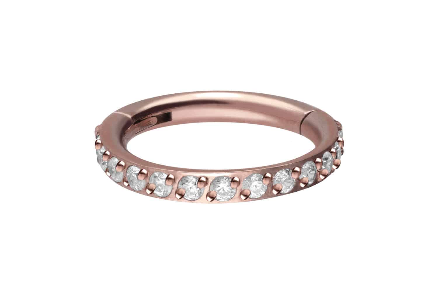 Titan Segmentring Clicker EINGEFASSTE KRISTALLE