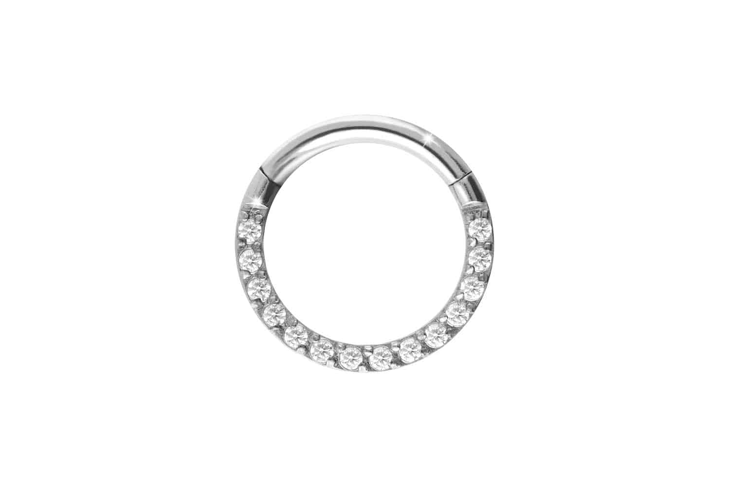 Titan Segmentring Clicker EINGEFASSTE KRISTALLE