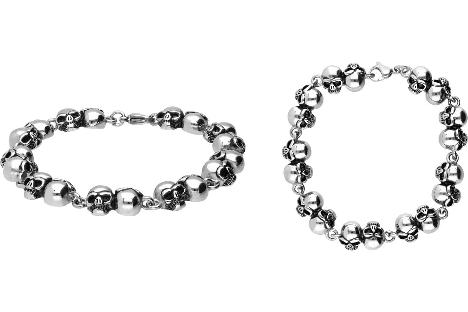 Surgical steel bracelet SKULLS