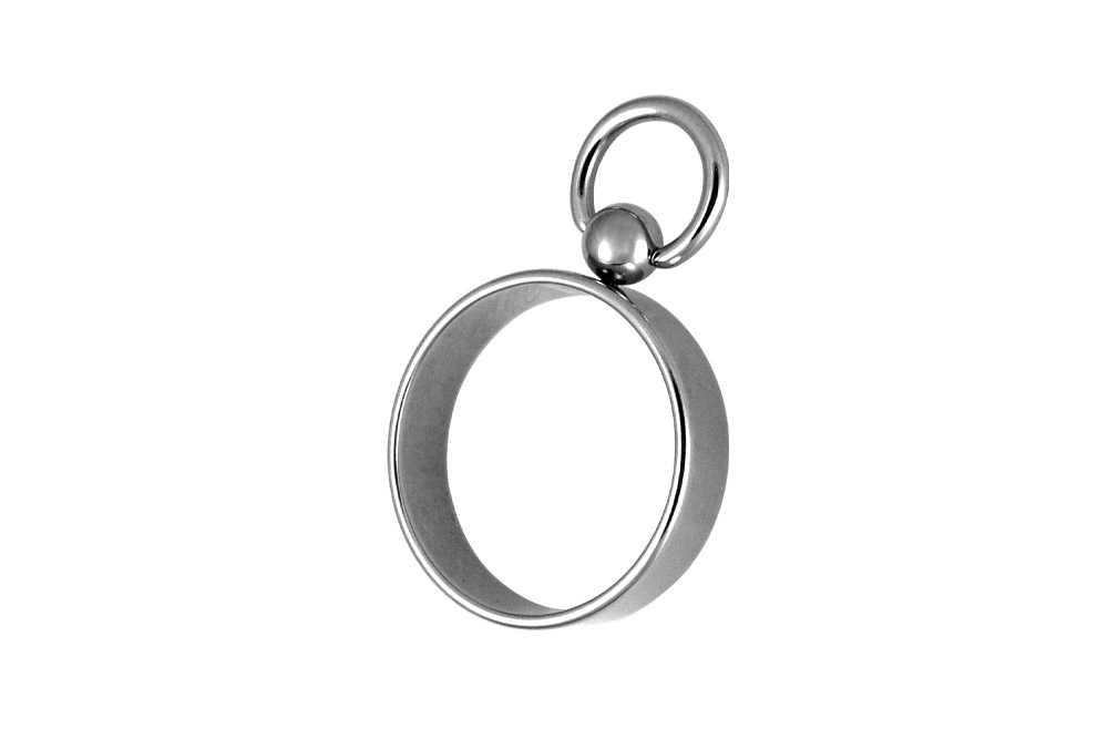 Surgical steel ring slim with BCR ++SALE++