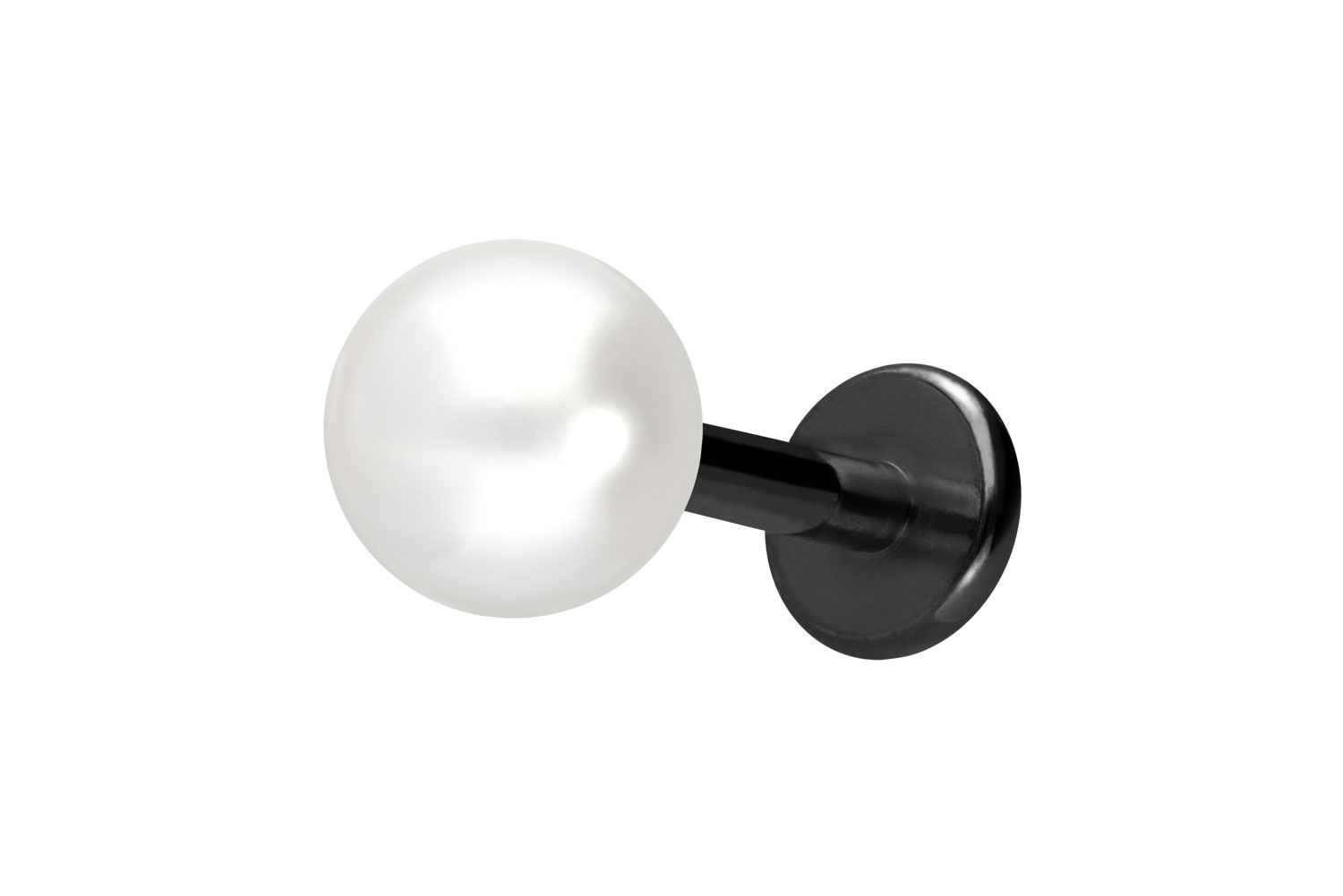 Titan Labret mit Innengewinde SYNTHETISCHE PERLE