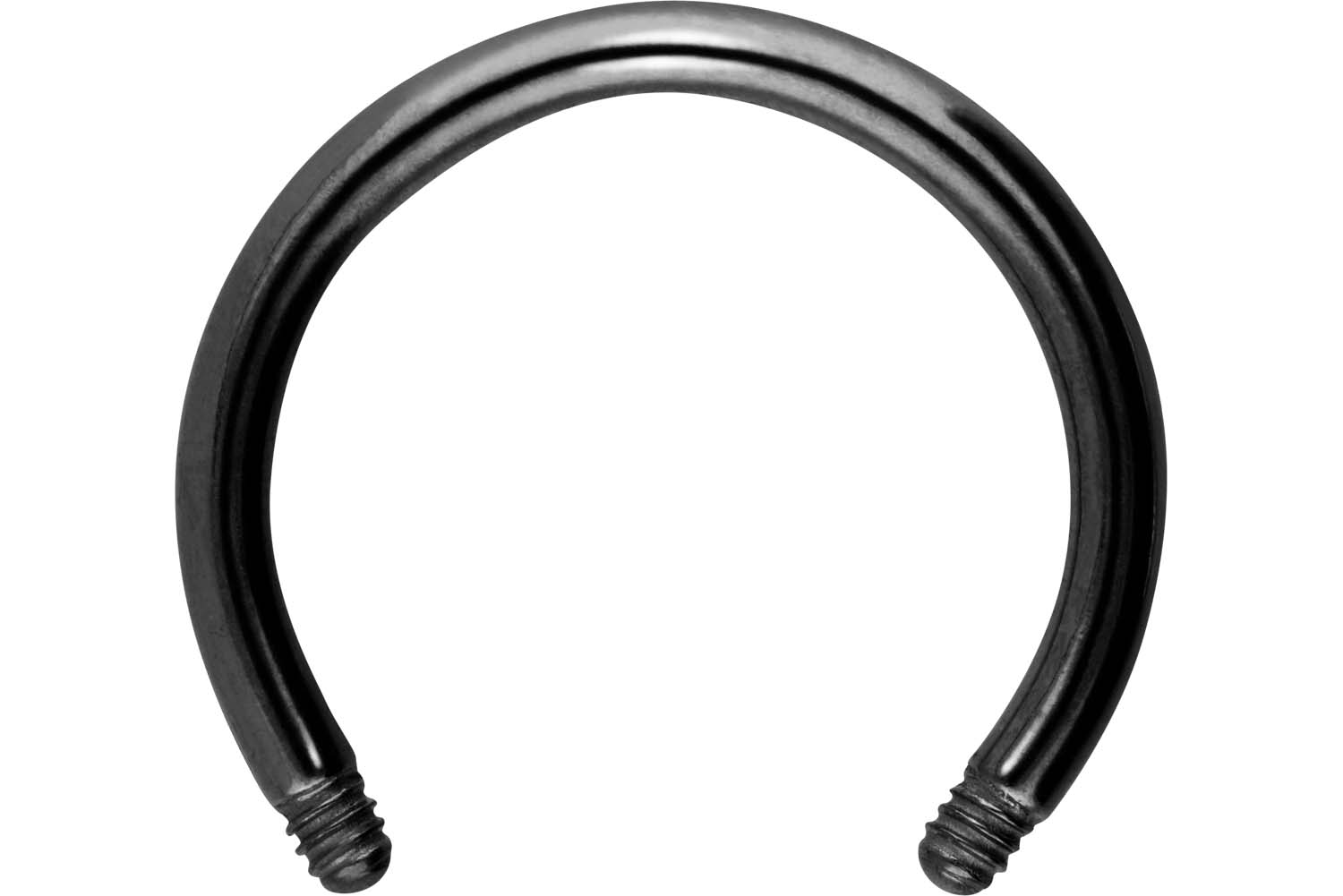 Chirurgenstahl Hufeisenring ohne Kugeln