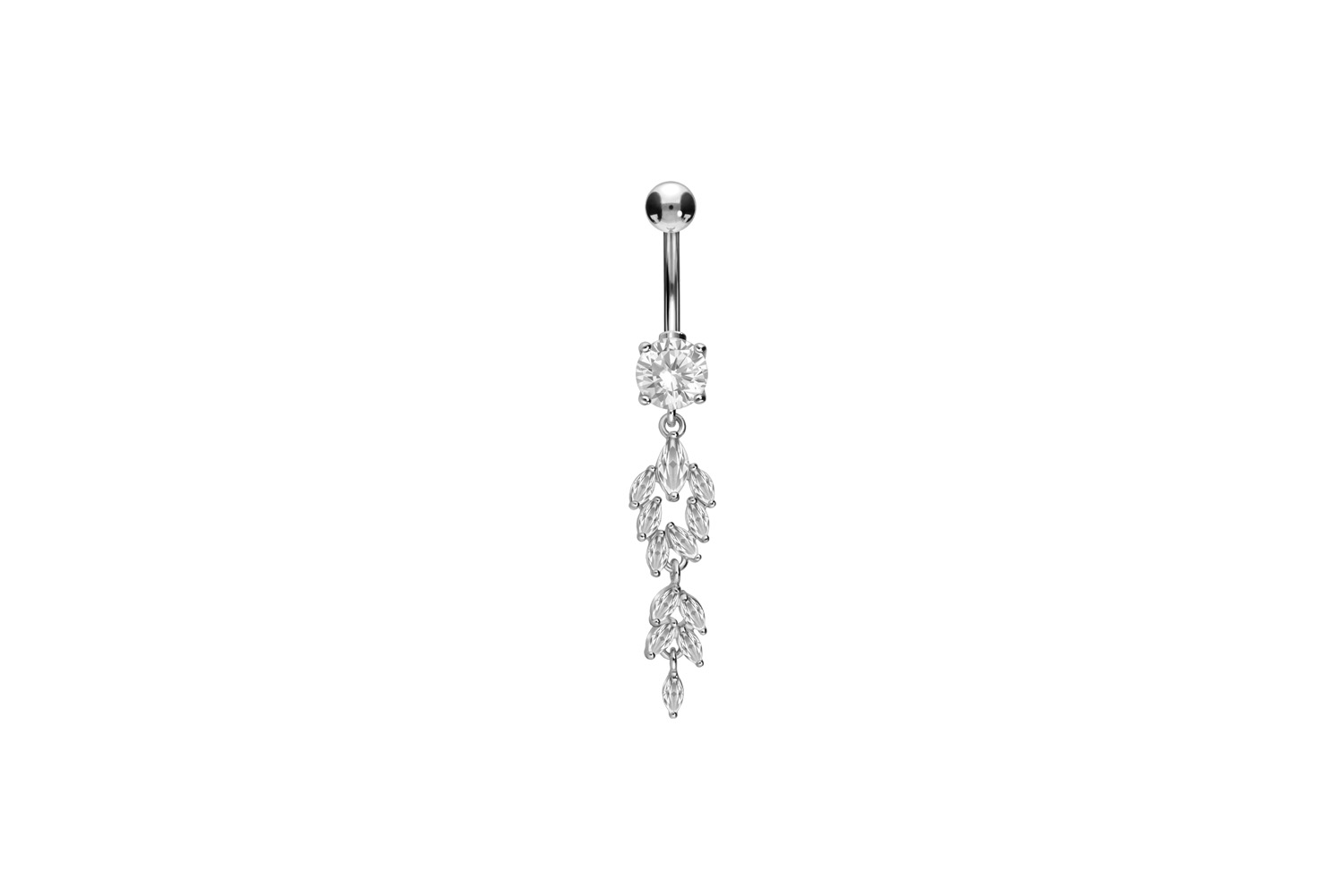 Titan Bananabell mit 925er Silber-Design KRISTALLANHÄNGER