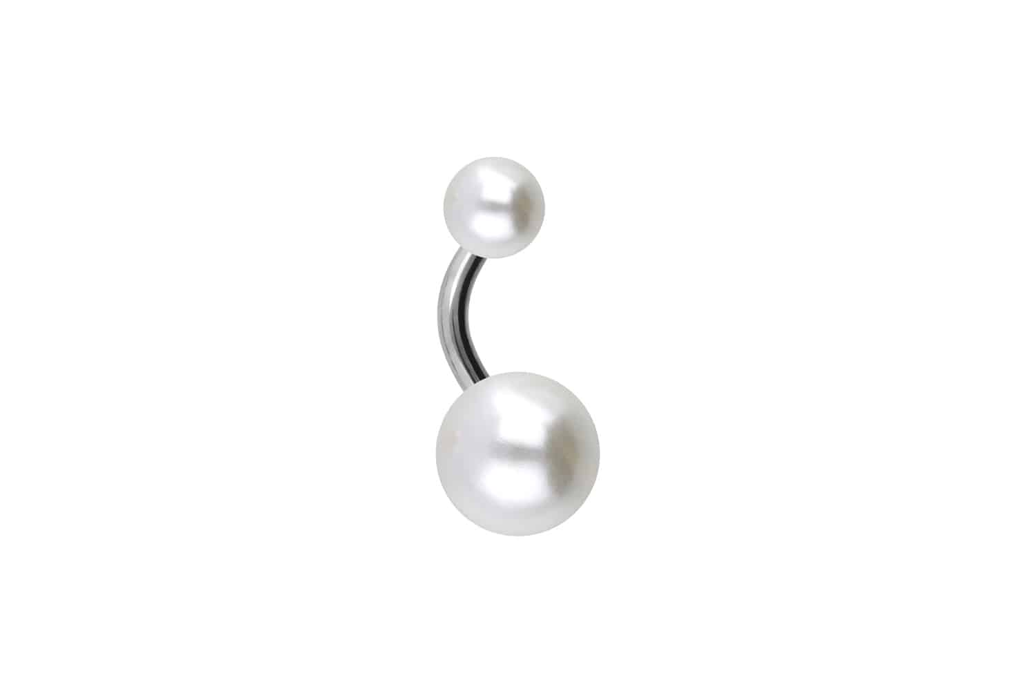 Surgical steel bananabell SYNTHETIC PEARLS