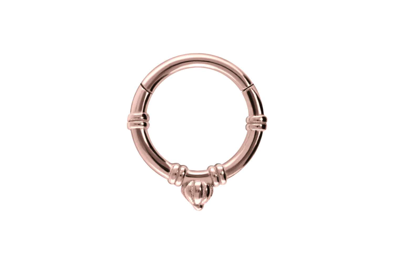 Surgical steel segment ring clicker RETRO DESIGN