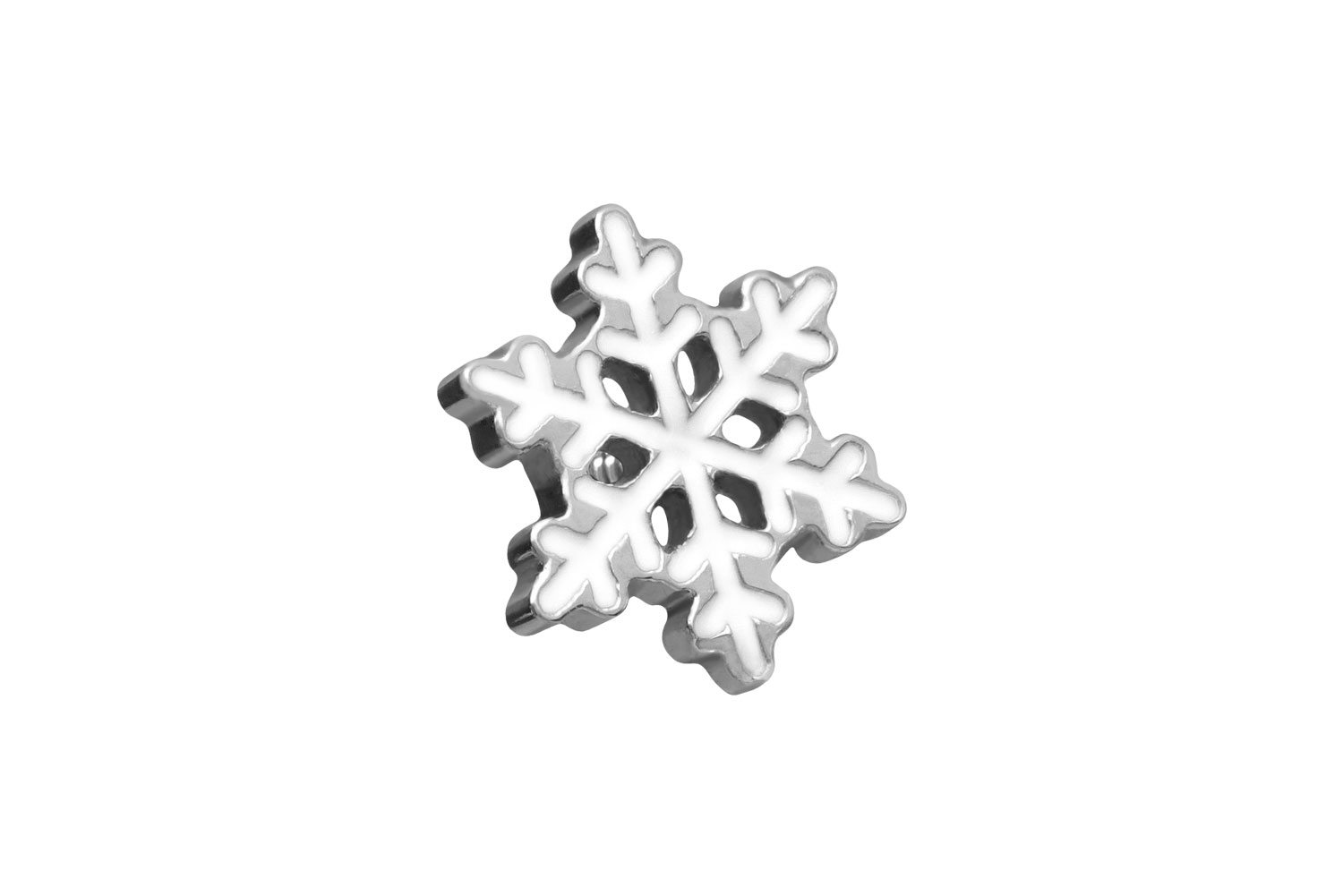 Titanium screw-in attachment with external thread SNOWFLAKE
