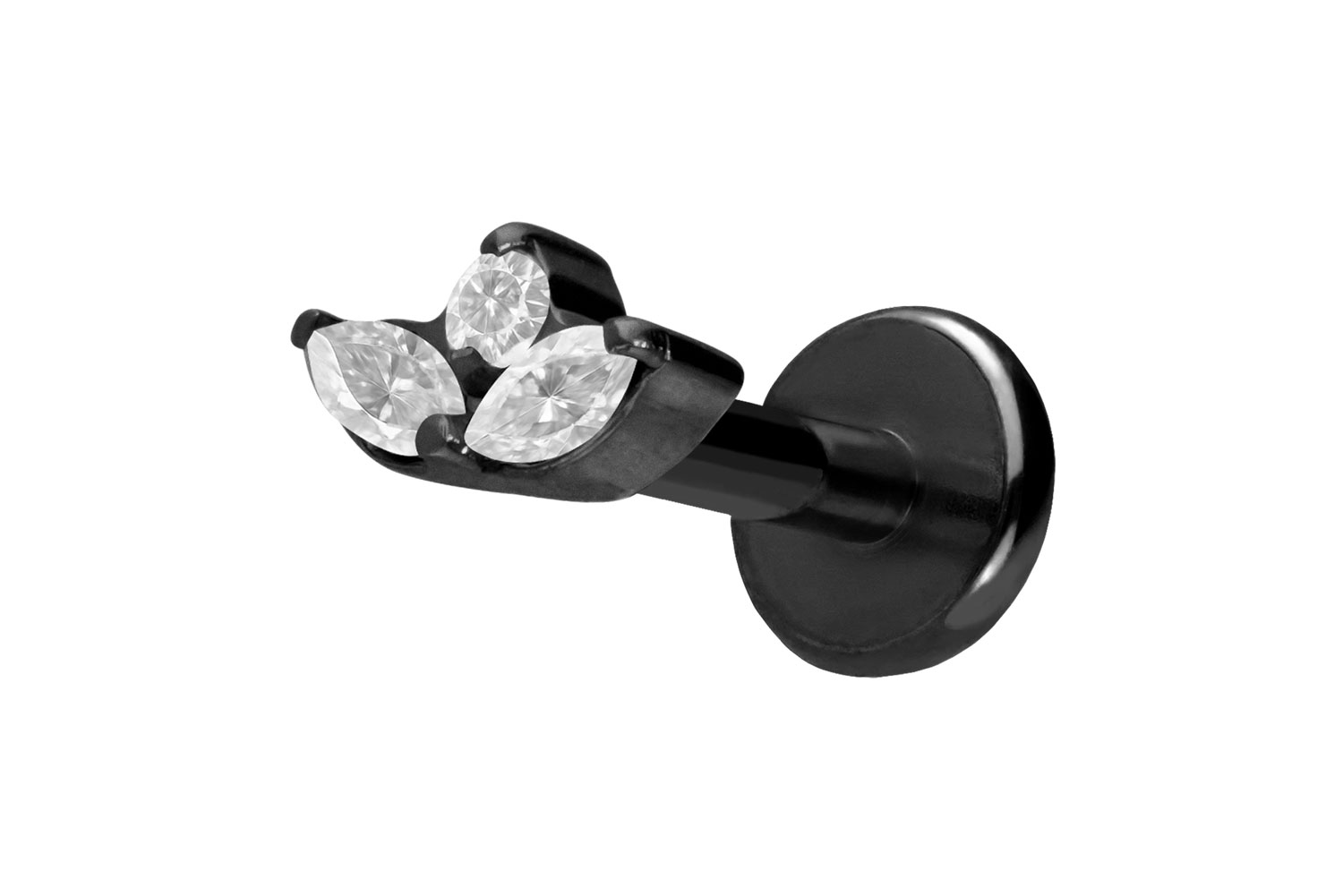 Titan Labret mit Push Fit LOTUSBLÜTE