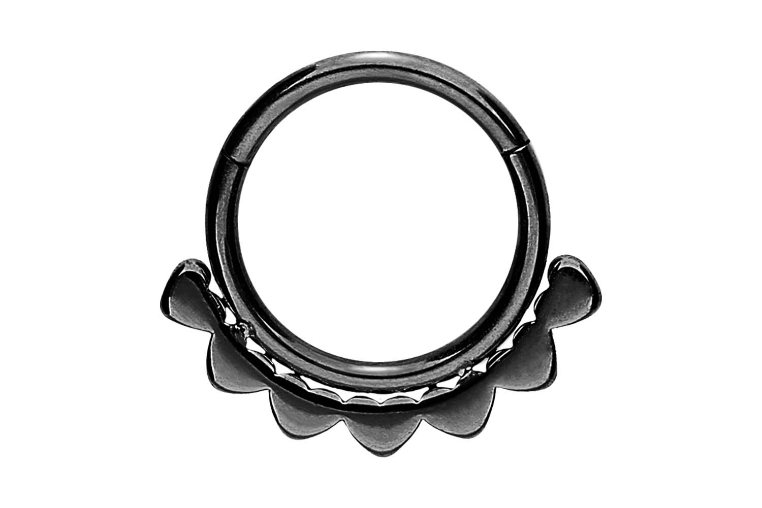 Chirurgenstahl Segmentring Clicker HERZEN ++SALE++