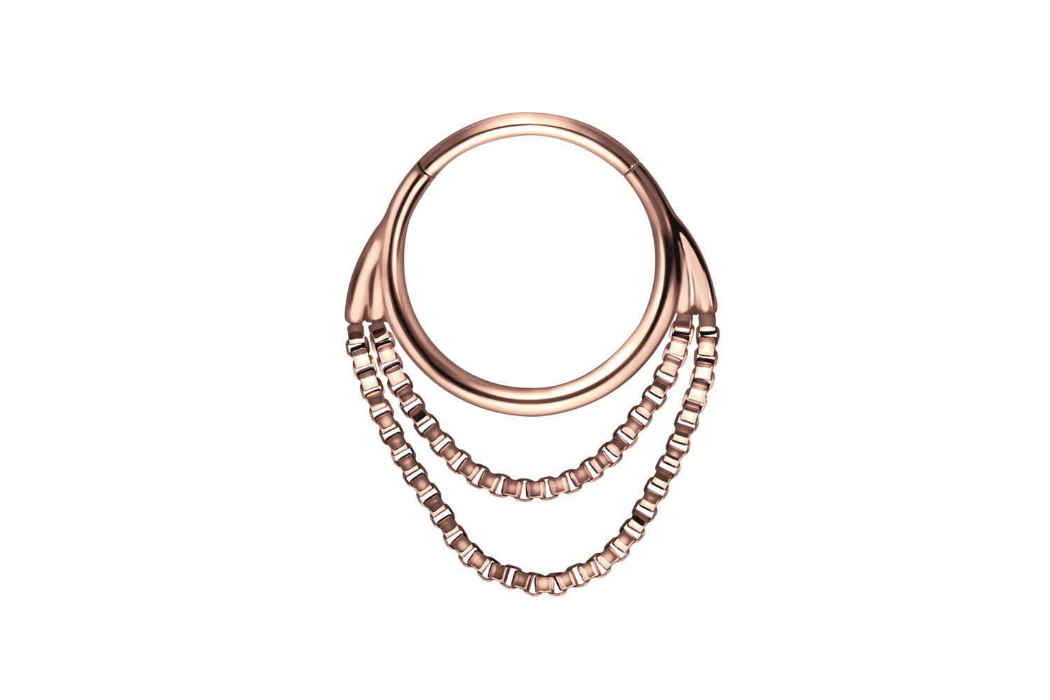Surgical steel segment ring clicker 2 CHAINS