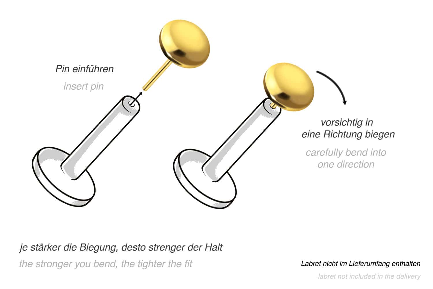 Titan Disc mit Push Pin