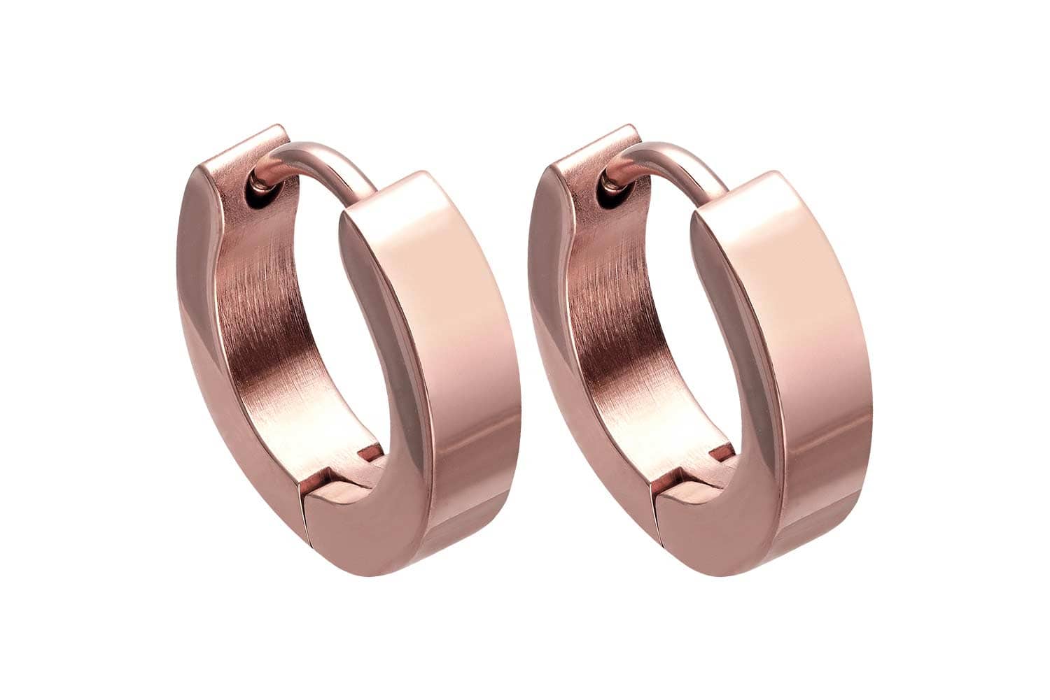 Surgical steel creoles highly polished