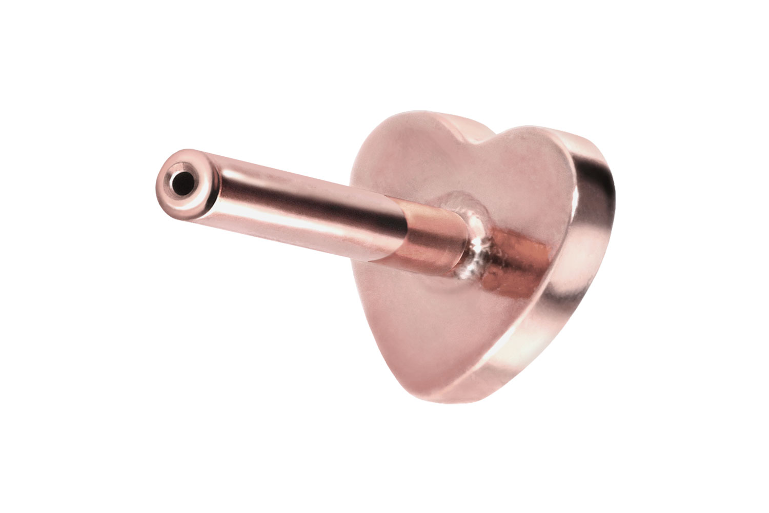 PIERCINGLINE Piercing Stecker Titan Labret mit Push Fit ohne Kugel HERZ - Bild 19 von 51