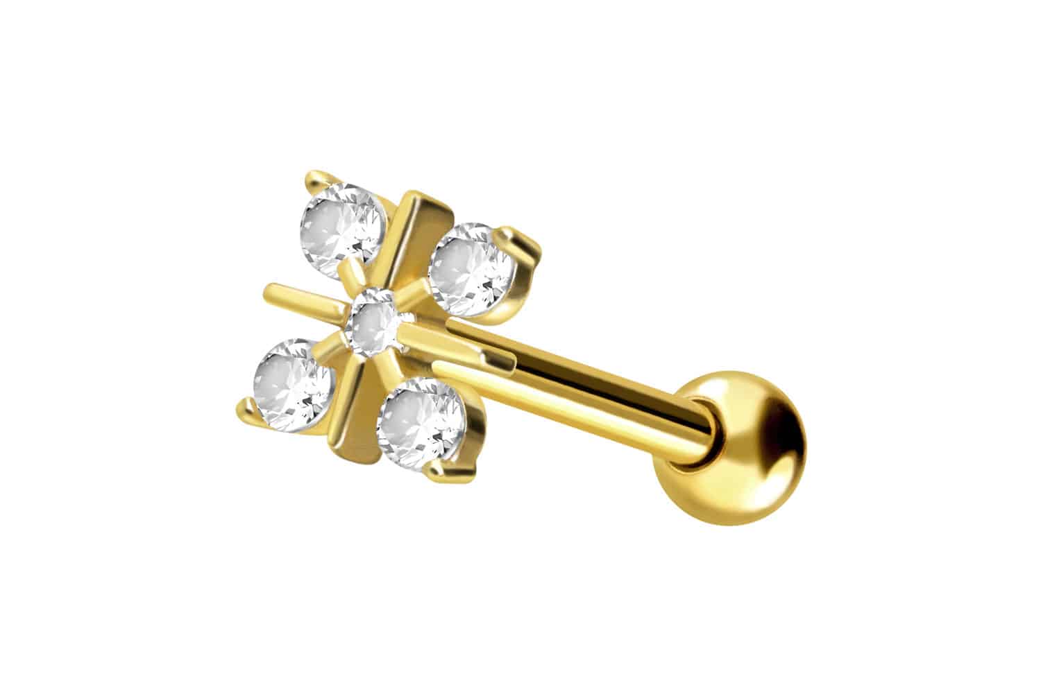 18 Karat Gold Ohrpiercing POLARSTERN