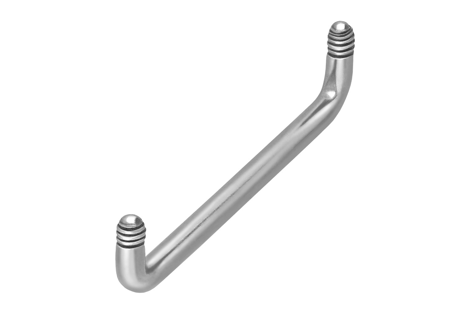 Titanium surface barbell (90 degree) without balls