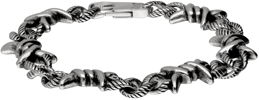 Surgical steel bracelet BARBED WIRE
